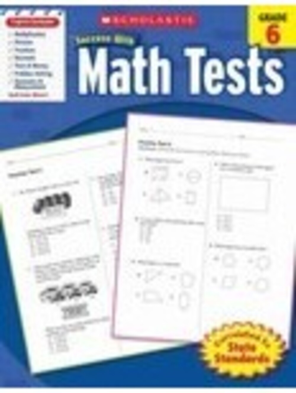 Scholastic Success Math and Reading Tests Grade 6 by Scholastic - Partially Used